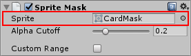 需要将用作遮罩的精灵分配给精灵遮罩 (Sprite Mask) 组件